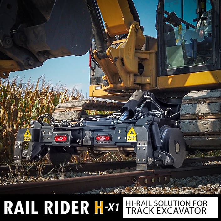 Rail Rider Track Excavator Series HX1 DYMAXRAIL