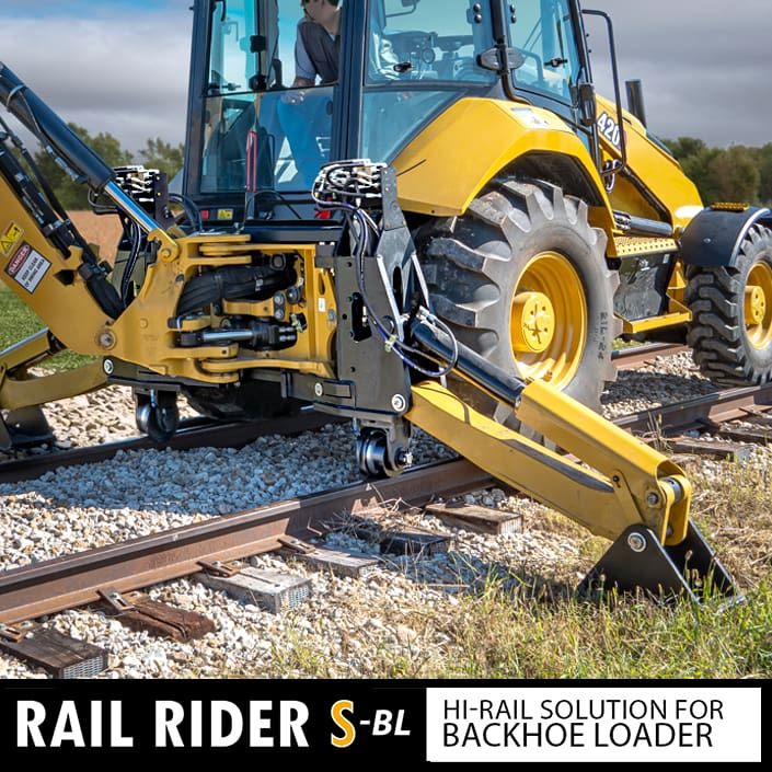 Rail Rider Backhoe Loader Series S-BL - DYMAXRAIL